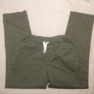 Boys Cat & Jack Green Drawstring Cargo Pants 12/14